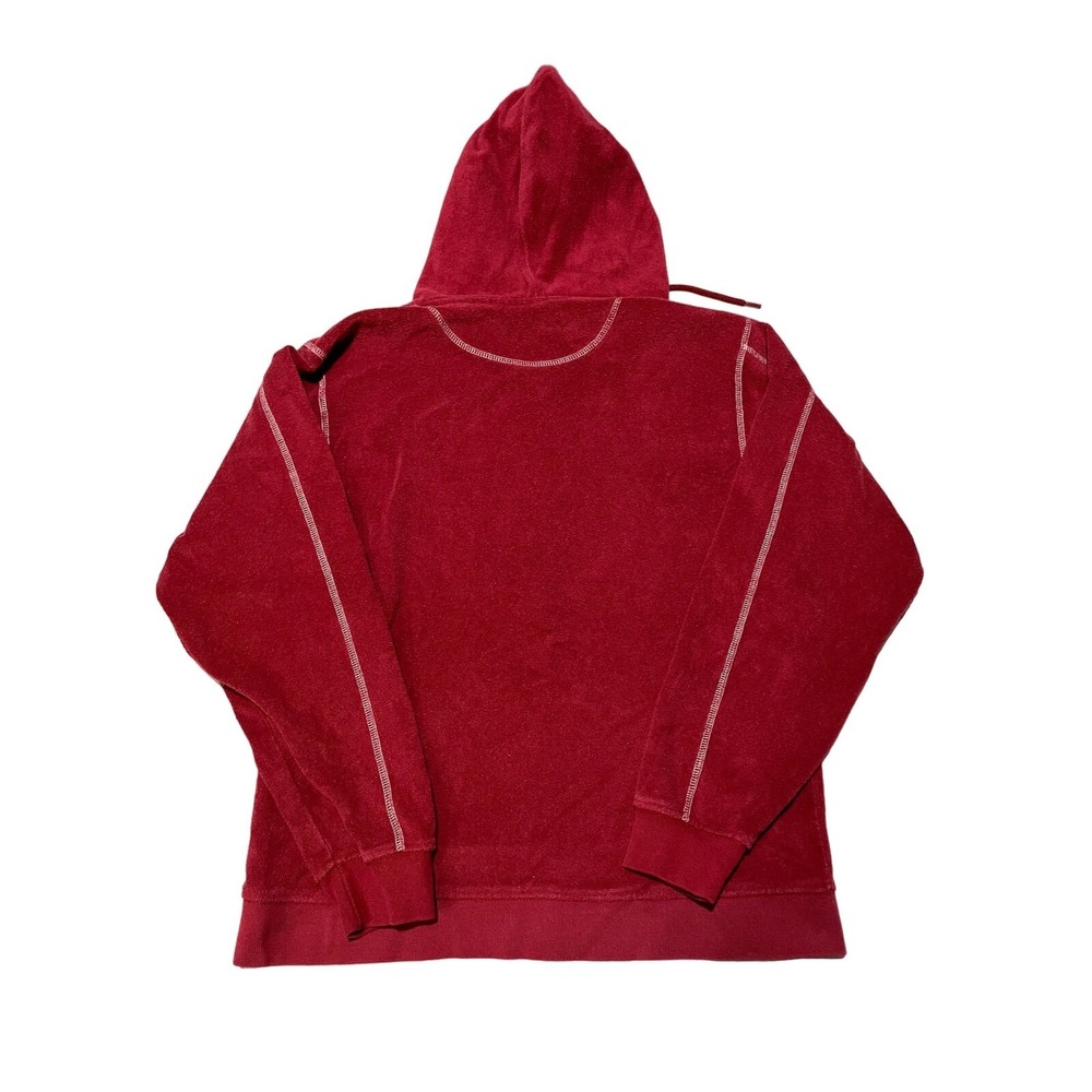 Red Oak Oklahoma Sooners Velour Tracksuit Set Crimson Red Hoodie Pants Medium S1 - Picture 5 of 10